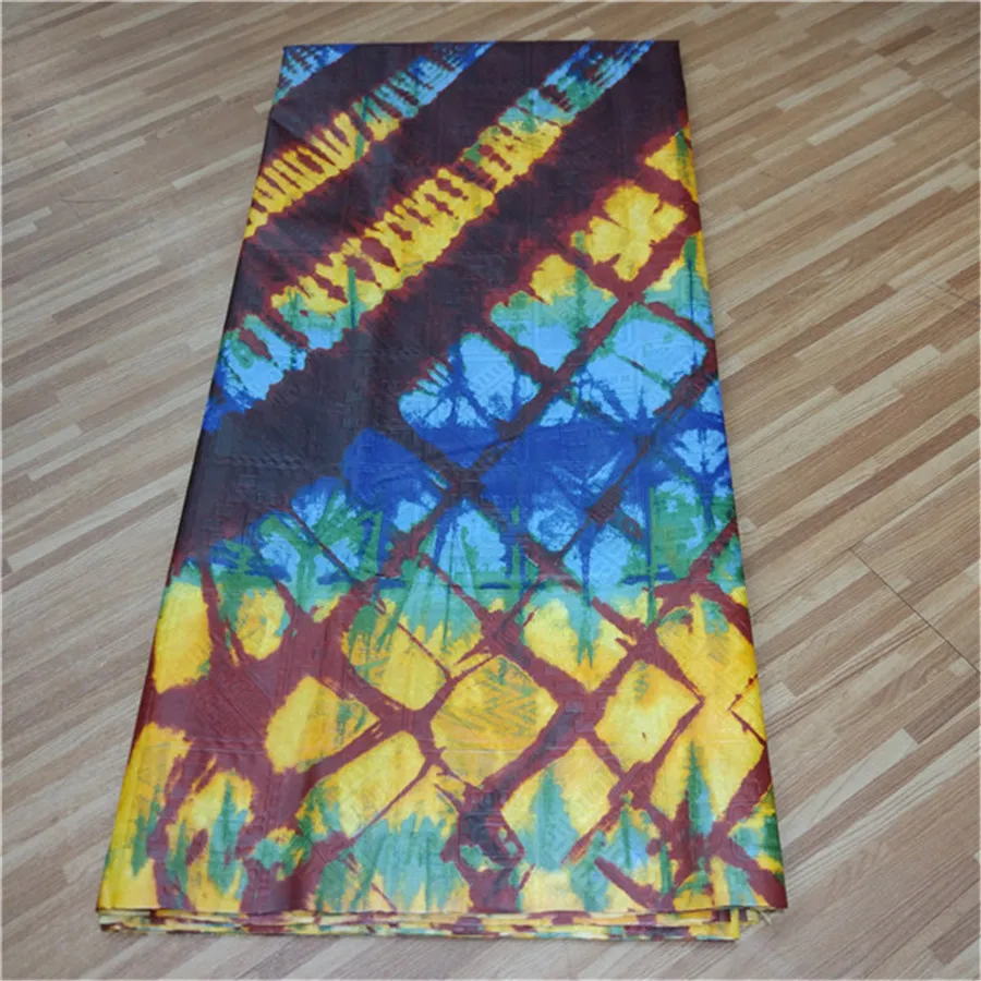 По-прежнему летают африканские Базен riche парча кружева высокого качества ткань bazin последний галстук сушки Базен riche ткань 5 ярдов/партия