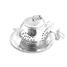 Домашний чайный набор, свободный чайный горшок в форме чайного листа для заварки специй из нержавеющей стали, питьевой травяной фильтр LX8653