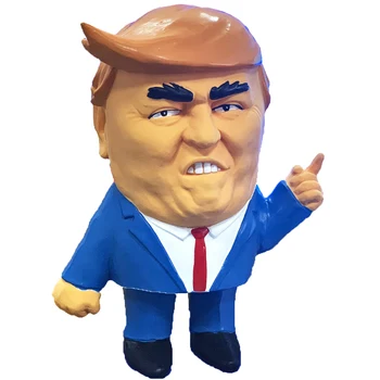 

5.6 Inch Donald Trump Squeaky Dog Toy Natural Rubber Figure Doll Play Toy Gift
