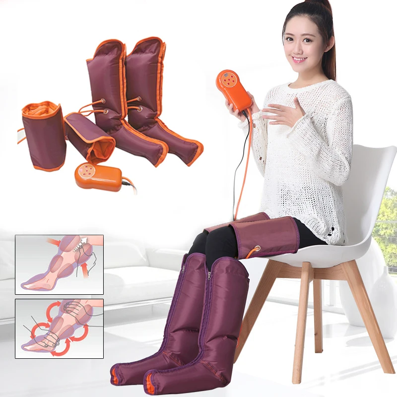 

Electric Air Compression Leg Massager Kneading Foot Massage Equipment Arm Waist Pneumatic Air Wraps Therapy Relax Pain Relief
