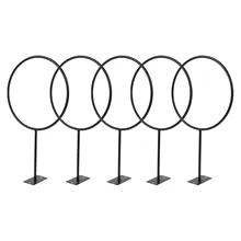 

5Pcs Black Racks on The Wall Thickened Hat Bracket Wig And Hat Holders