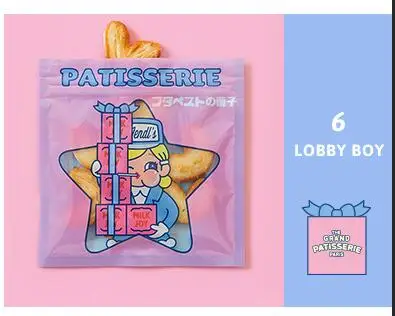 8 шт./пакет милого леденца для девочек DIY прозрачная сумка для хранения, сделай сам, наклейка для скрапбукинга питание креативный Милый небольшой площади сумка для хранения - Цвет: Dessert boy