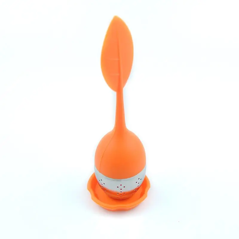 

Creative Leaf Tea Strainer Silicone Teaspoon Infuser Filter Teteras Tea Accessories Home Tea Drinking Instrument