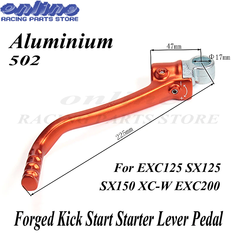Kick Start Starter Lever Pedal For 125 EXC SX 150 SX XC 200 EXC
