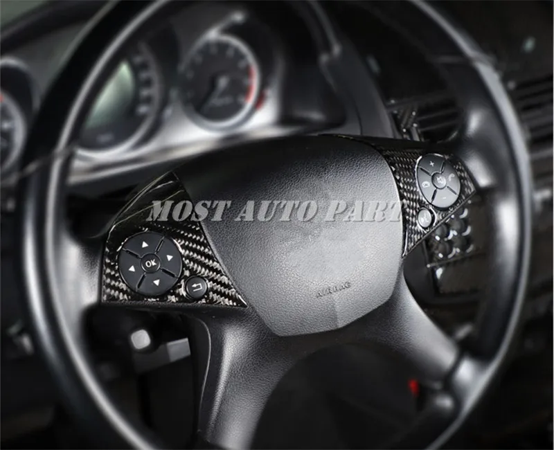 Чехол на руль из углеродного волокна для Benz E Class W212 C207 2009 2011 автомобильные