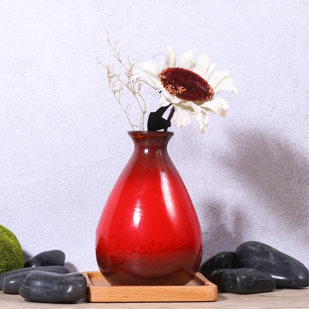 1 шт. Керамика ваза простая элегантная Цветочная композиция сухой для цветов