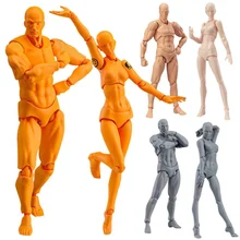 2 Pçs/set Chan & Movebale Kun PVC Modelo Figura de Ação Do Corpo de Luz Para A Versão SHF 2.0 Presentes Manequim para a Arte de Desenho