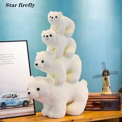 Подушка для новорожденного полярный медведь игрушки в виде животных с плюшевой набивкой Kawaii плюшевая детская мягкая игрушка Детские
