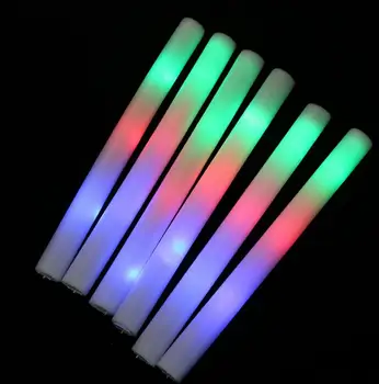 

Light up Foam Sticks Glowing Wand Baton Flashing LED Stobe Stick for Party Concert Event Birthday Wedding Give Aways