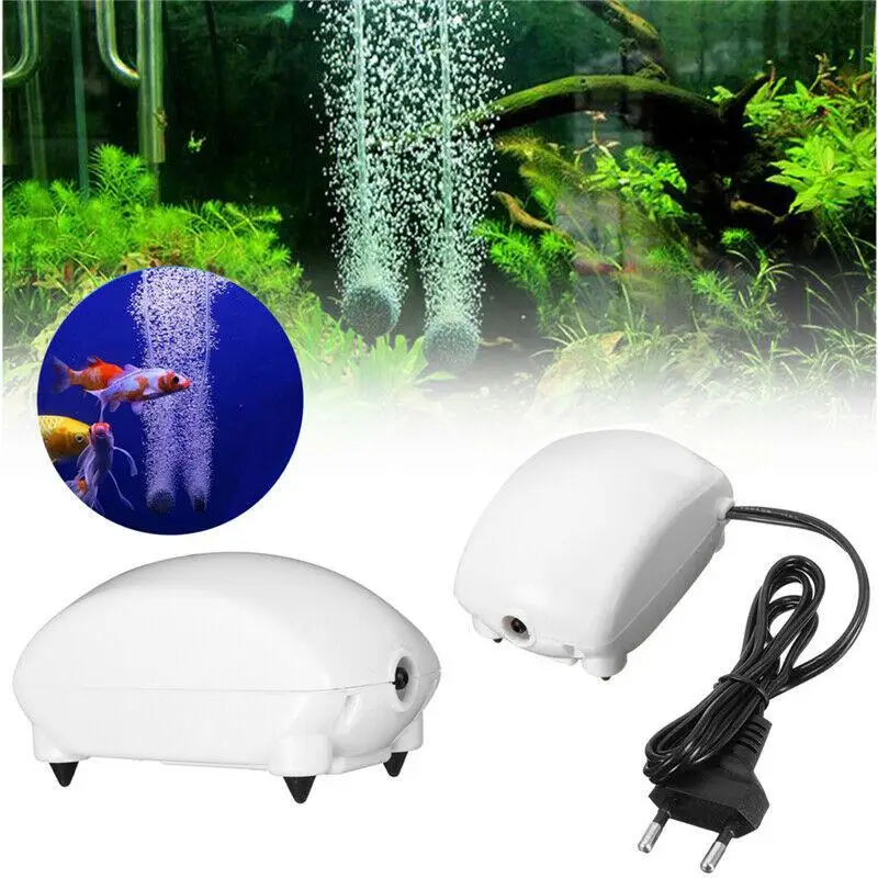 

Ultra Low Noise Aquarium Air Pump Fish Tank Mini Air Compressor Oxygen Pump Aquarium Fish Tank Oxygen Pump White EU/ US plug