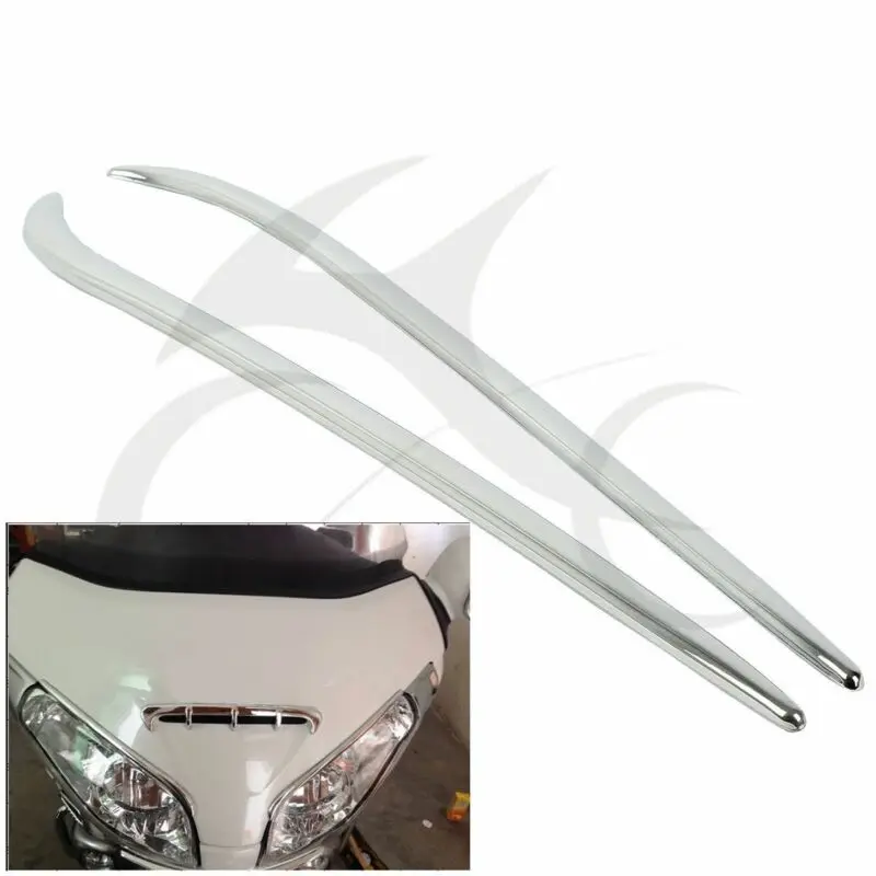 Хромированный обтекатель для бровей мотоцикла Honda Gold Wing GL1800 GL 1800 2001 2011|Накладки и