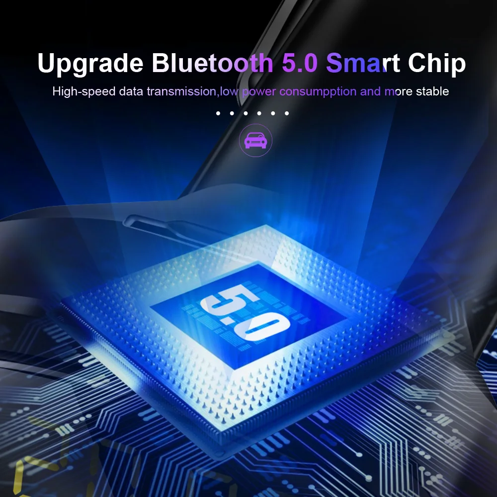 Udyr fm-передатчик модулятор Bluetooth Handsfree автомобильный комплект аудио mp3-плеер и 3.4A QC3.0 Быстрый двойной USB автомобильный адаптер зарядного устройства для телефона