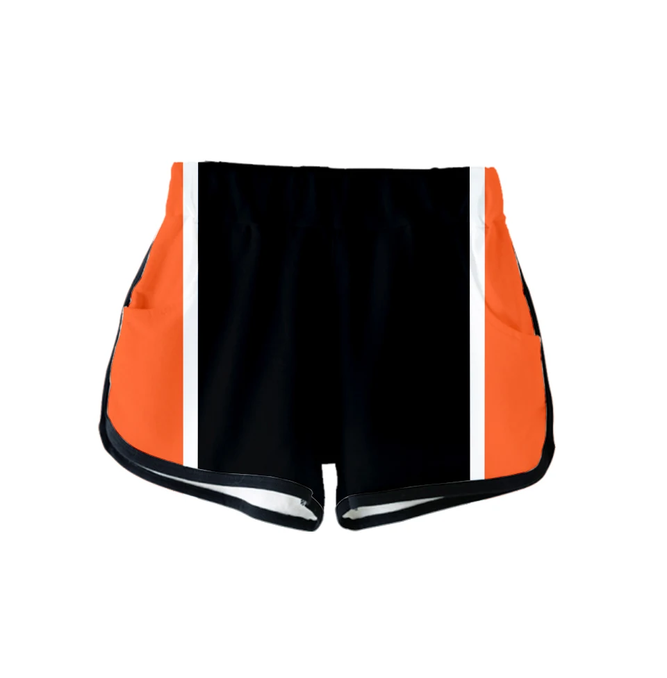Volleyball Junior Digital Haikyu!! Suit Sportswear Two-Piece Peyton Moremeer Sexy Short Top and Mid-Rise Shorts Summer Fashion