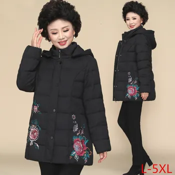 

New Autumn And winter Women' Clothing Fashion Casual Cotton Parka Women Coat Western Style Mother Down Cotton Clothing Plus Sizs