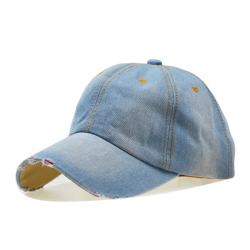 

Lady Denim Hat Simple Leisure Baseball Cap Women Cowboy Cap Solid Color