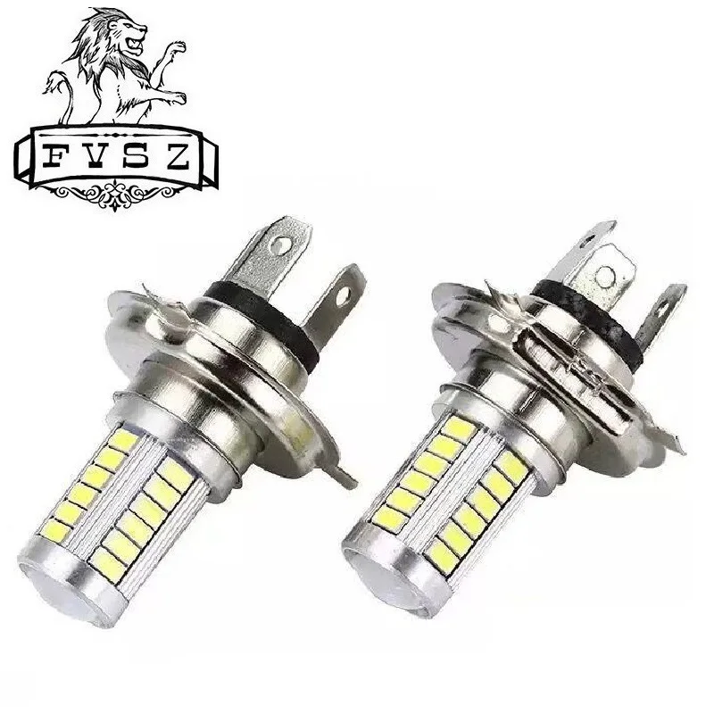 2 шт H4 12V 16,5 W 6000K 990lm 33-SMD Автомобильный светодиодный светильник s Яркий головной светильник s ультра белый светильник противотуманных фар светильник