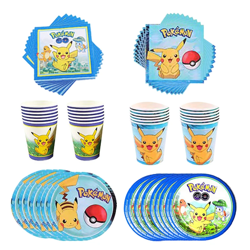 Pokemon Anime Straw Children Birthday Party Supplies Cartoon Reusable  Plastic Straws Multi-function Milkshake Ice Drinks