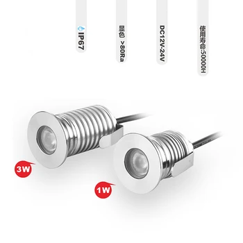 

5 PCS/10 PCS IP67 Waterproof LED Buried Light 1W 3W Outdoor Ground Garden Path Floor Buried Courtyard Landscape DC12V