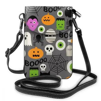 

NOISYDESIGNS Halloween Icon Pattern Mini Crossbody Bags For Women 2019 PU Leather Ladies Handbags Lock Shoulder Messenger Bag