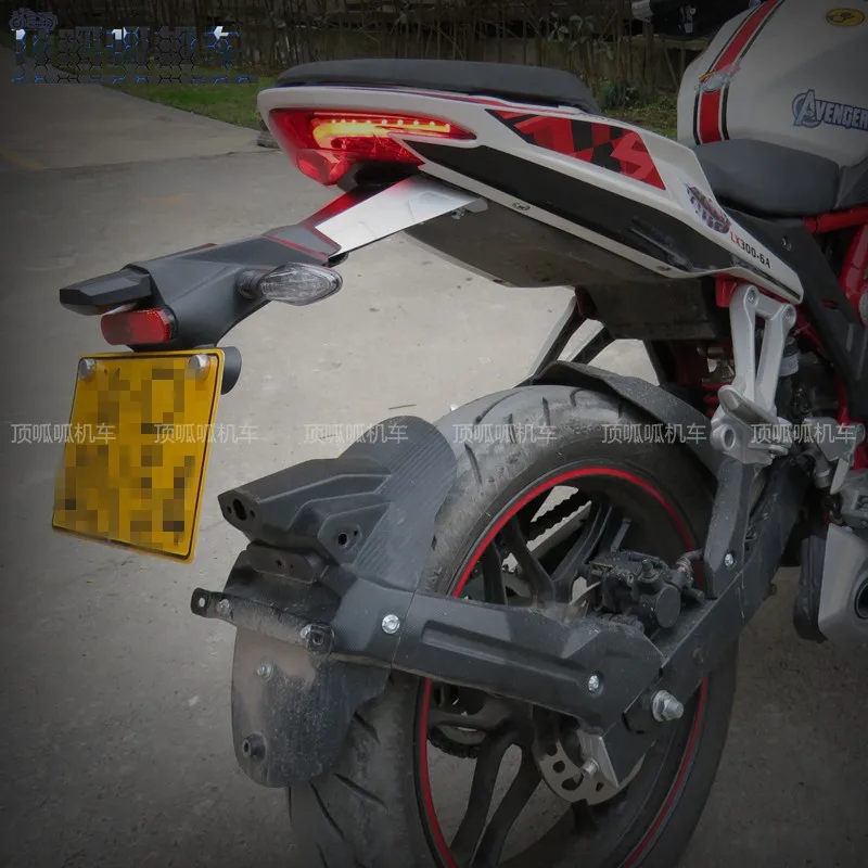 Soporte Para Placa De Matrícula De Moto - Elimina El Guardabarros Trasero, Con Luz LED, Para Yamaha MT-07/FZ-07 (2013-2020)