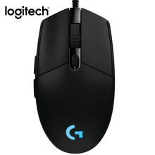 Оригинальная игровая проводная мышь logitech G102, Оптическая Проводная игровая мышь с разрешением 6400 dpi, поддержка RGB настольного компьютера/ноутбука, Поддержка windows 10/8/7