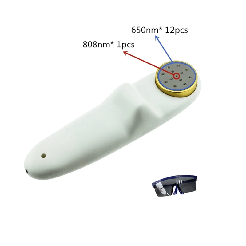 Dual-wavelength 650nm 808nm Cold Laser Pain Relief Therapy Device Portable LLLT Medical Instrument