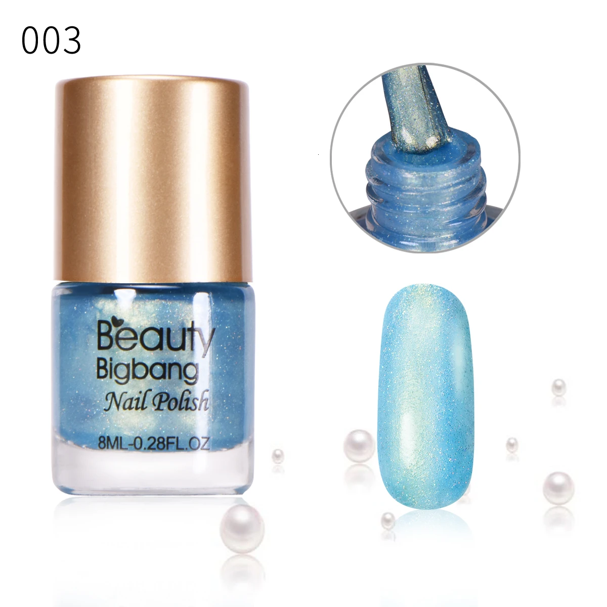 J6497TM-3A BEAUTYBIGBANG 8 мл Лак для ногтей Жемчуг Русалка лак для ногтей лак маникюрные советы цвет - Цвет: J6497TM-3A