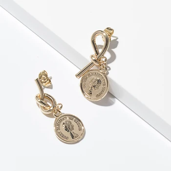 

Gold Drop Earrings for Women Gemetric,Cuff,Coin Party Jewelry Fashion Accessories