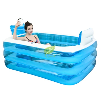 

Foldable Bathtub Inflatable Bath Tub for Adults Keep Warm Swiming Pool Bathtub with Air Pump Bathing Tub