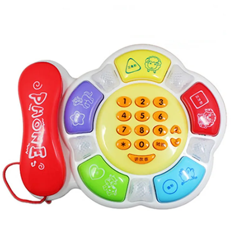 Stall Hot Selling Storyteller Smart Learning Phone Set CHILDREN'S Toy Educational Cartoon Music Phone Set