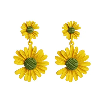 

204101y Korean-style Hot Sales Popular Fashion Elegant New Style Earrings Daisy Flower Ear Stud Network-