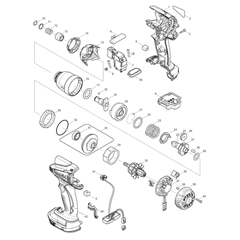 Модуль блока переключателей для Makita 18 в 650722-8 650241-4 DTD134 BTD134 BTD146 DTD146 аксессуары блока переключателей