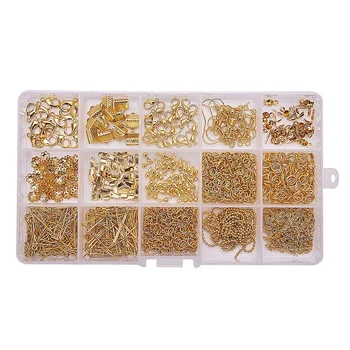 

1 Piece Jewelry Findings Tool Set, Open Jump Ring,Eye Head Pins Lobster Clasp Hooks, Earring Hooks,Extend Chain Accessories