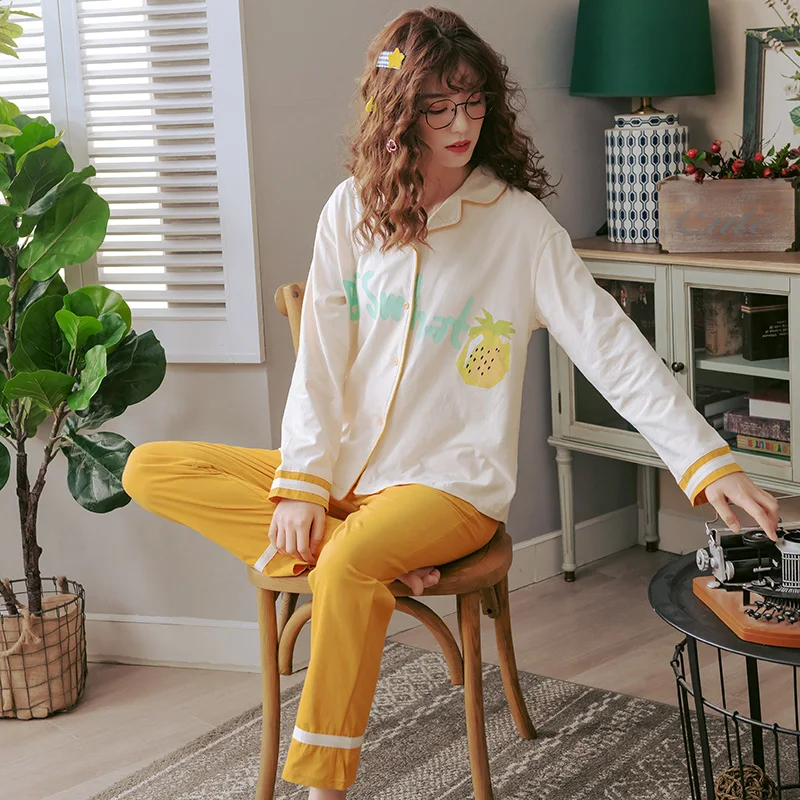 

BZEL Women Homewear For Autumn Winter Cosy Pajamas Sets Large Size Sleepwear Lovely Cartoon Pijamas Cotton Pyjamas Female M-XXXL
