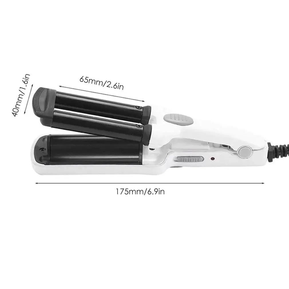P65 Portable Mini Style Clip Small Three Tube Curler Home Travel Mini Hair Stick Hairdressing Supplies