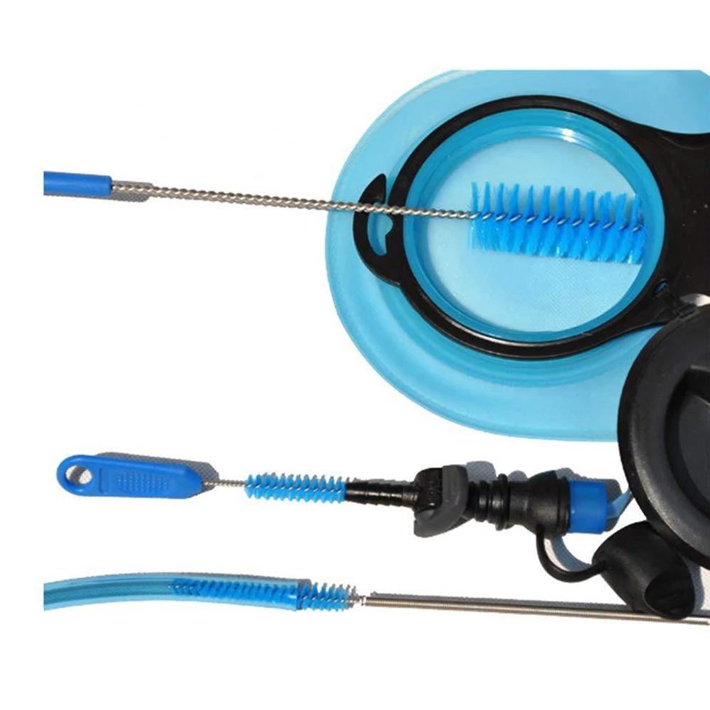 4pcs Drying Rack Cleaner Bladder Hydration Outdoor Pipe Water Bag Tools Sucker Cleaning Kit Nylon Hose Brush Portable