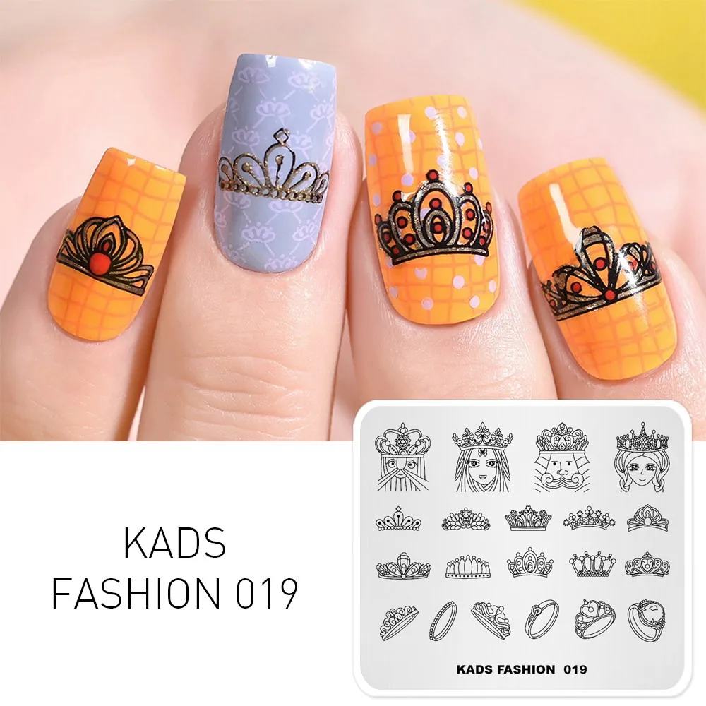 Amazon.com: Cartoon Nail Stamping Plate Reusable Nail Art Nail Decal kit  DIY Manicure Tools (8) : Beauty & Personal Care