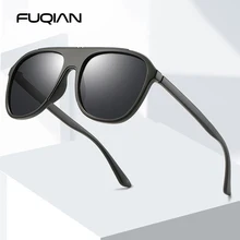 FUQIAN фирменный Дизайн TR90 пилот поляризационные солнцезащитные очки es для мужчин модные ультралегкие мужские солнцезащитные очки для вождения Стильные очки UV400