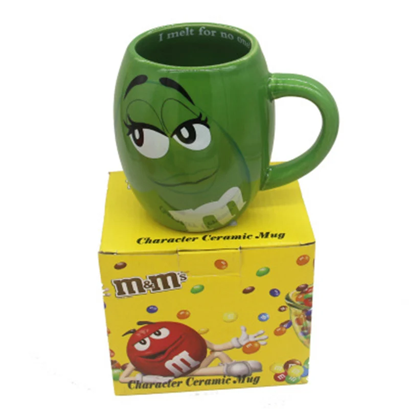 Новинка 600 мл m& m кофейные кружки чашки для чая и кружки с милым мультяшным рисунком большая емкость посуда для напитков рождественские подарки