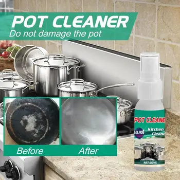 

Kitchen Cleaner Waterless Cleaning Spray Dish Cleaning Cleaner Pot Eliminating Stains Tools Spray Detergent Washing-f V7E5