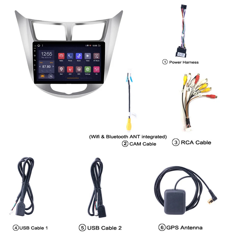 Excellent Car DVD player 2G+32G For Hyundai Solaris Verna Accent i25 2012-2017 Radio Android 8.1 9" GPS Navi multimedia system Carplay SWC 2