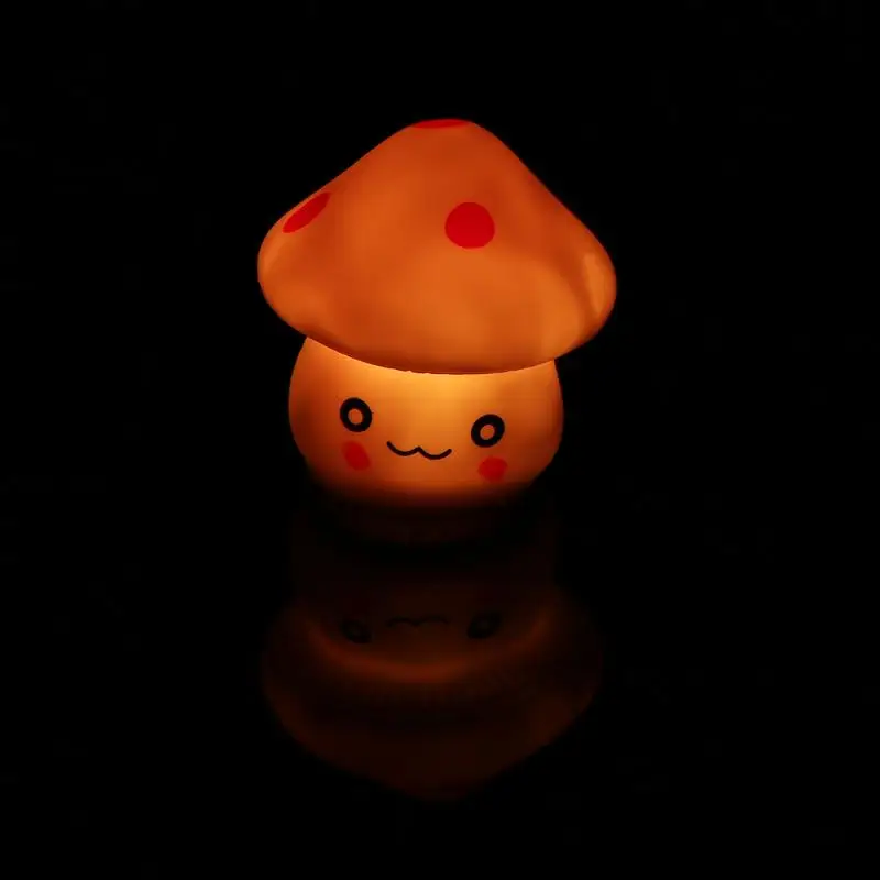 Красочный светодиодный Ночной светильник в виде гриба детские, для малышей номер Новогоднее украшение Ночной светильник украшения прикроватный светильник
