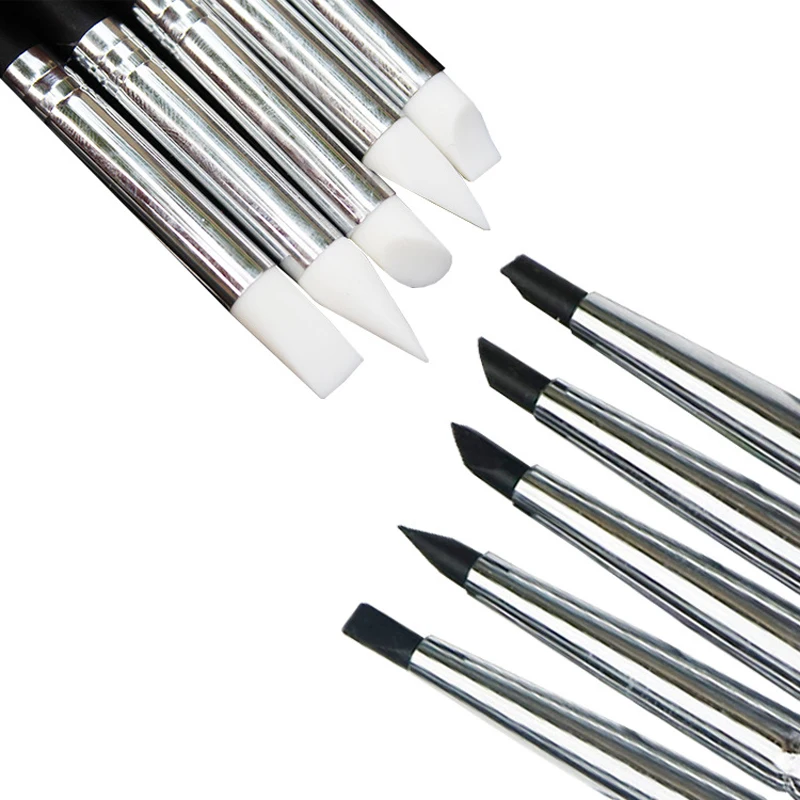 5pcs Dental Resin Brush Pens Silicone Brush Pens dental products For Adhesive Composite Resin Cement Porcelain Teeth Tooth Tool