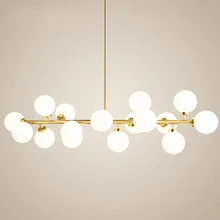 Затемняемая современная стеклянная сферическая люстра, светодиодный светильник с затемнением, черный золотой бар, подвесной светильник, столовая, стекло, шар, лофт, светодиодный светильник