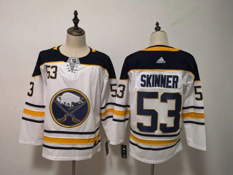 Все сшитые мужские майки Buffalo Jack Eichel Rasmus Dahlin Jeff Skinner - Цвет: Бежевый