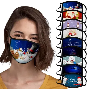 

mascarilla 1PC Christmas Baseball Cap Women Men Adjustable Hip Hop Hats Washable Sun Visor Outdoor Sport Hat masque #H26