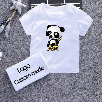

Boys Tees T Shirt Child Cute Panda Short Sleeve Clothes Kids Kawaii Animal T-Shirt Baby Girls Children T Shirts 2 4 6 8 Years