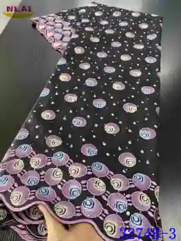 

NIAI 2020 High Quality African Dry Lace Swiss Cotton Lace Fabric With Stones Nigerian Swiss Voile Lace In Switzerland XY3274B-3