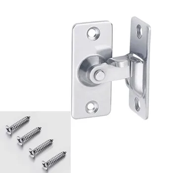 

304 Stainless steel 90 degree Right angle buckle/hook lock/bolt,For sliding door Mini but strong Surface mounting Hardware Locks