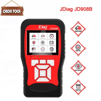 

JDiag JD908B OBD2 Scan Tool + 12V Professional Battery Tester World Premiere Intelligent Dual system Diagnostic Tool JD908 B